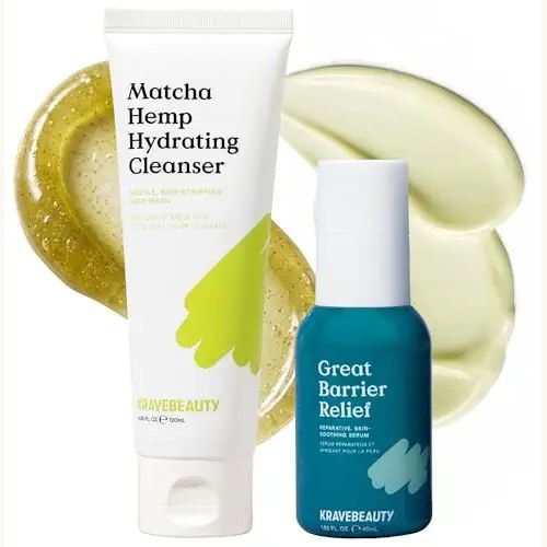 Krave Beauty matcha hemp cleanser